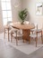 Calista Oval Ahşap Bohem Yemek Masası 90X180 1