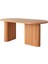 Calista Oval Ahşap Bohem Yemek Masası 90X180 2