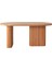 Calista Oval Ahşap Bohem Yemek Masası 90X180 3
