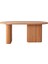 Calista Oval Ahşap Bohem Yemek Masası 90X180 6