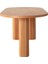 Calista Oval Ahşap Bohem Yemek Masası 90X180 7