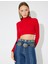 Yeni Sezon Koton x Zeynep Bastık - Uzun Kollu Slim Fit Boğazlı Triko Crop Kazak 3