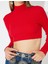 Yeni Sezon Koton x Zeynep Bastık - Uzun Kollu Slim Fit Boğazlı Triko Crop Kazak 5