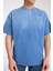 Erkek Bisiklet Yaka Pamuk Moon Baskılı T-Shirt - Modern ve Şık Spor Tarzı, Yazlık 2
