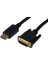 Displayport (Dp) &lt;-&gt; DVI Kablosu, Dp Erkek - DVI (24+1) Erkek, 3 Metre, Dp 1.1 Uyumlu, AWG28, 2x Zırhlı, Ul, Siyah Renk 1