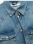 Yeni Sezon Uzun Kollu Klasik Yaka Cep Detaylı Düğmeli Pamuklu Oversize Denim Gömlek 5