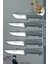 Sürmene Silver Serisi Gri Sap Mutfak Bıçak Seti Et Ekmek Sebze Meyve Bıçağı 10 Lu Set ( Srm-01) 3