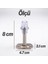 Kapı Stoperi Tamponu Metal Kapı Durdurucu Tutucu Kapı Altı Üstü Stopu Silikonlu Krom 8 cm (5 Adet) 2