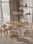 Horizon Iskandinav Oval Natural Ahşap Bohem Masa 80X190 1