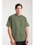 Erkek Pamuk Bisiklet Yaka Oversize T-Shirt - Yazlık Rahat ve Trendy Tarz 1