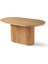 Terra Oval Natural Ahşap Bohem Masa 80X160 4