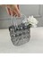 Lüks Çanta Model Vazo Dekor Füme 22 cm (2 Adet Yapay Gül Hediyeli) 4