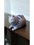 Vintage Gri Kedi Figür Oyuncak & 9 cm 2