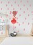 Bebek, Çocuk Odası Kırmızı Kelebekli Balerin Set Cam Duvar Sticker 4