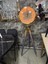 Ledli Tripod Ahşap Ayaklı Dekoratif Saat Döner Çarklı Gold-Meşe 1