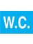 W.c. Uyarı Tabelası - 35X50 Alüminyum Kompozit Panel - Wt6 1