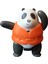 Vintage Orijinal Yelekli Panda Figür Oyuncak & 7 cm 2