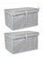2 Adet Çok Amaçlı Kutu Mini Organizer Düzenleyici Gri 40*30*26 cm 1