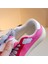 Özel Tasarım Gümüş Yıldız Detaylı Çocuk Sneaker - Pembe 6