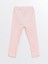Bebek Pembe Beli Lastikli Basic Kız Bebek Pijama Alt 2'li 4