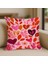 Pembe Kalp Desenli Kırlent Kılıfı – 43X43 Cm, Çift Taraflı, Fermuarlı, Yıkanabilir 1