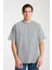 Erkek Pamuk Bisiklet Yaka Oversize T-Shirt - Yazlık Rahat ve Trendy Tarz 1