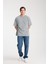 Erkek Pamuk Bisiklet Yaka Oversize T-Shirt - Yazlık Rahat ve Trendy Tarz 4