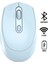 🖱️ 1200 Dpı Şarjlı Bluetooth + 2.4ghz Kablosuz Mouse | Type-C Girişli, Sessiz, Siyah Wireless 3