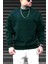 Erkek Nefti Basic 0 Sıfır Yaka Baskısız Düz Oversize Salaş Bol Kesim Polar Sweatshirt 1