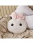 Mutlu Tavşan Figürlü Yastık - Beyaz - 35X45 cm 1