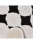 Soft Elegant Curves Tufting Banyo Paspası - Siyah - 60X90 cm 3