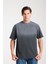 Erkek Bisiklet Yaka Pamuk Moon Baskılı T-Shirt - Modern ve Şık Spor Tarzı, Yazlık 1