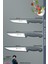 Sürmene Silver Serisi Gri Sap Mutfak Bıçak Seti Et Ekmek Sebze Meyve Kesme Bıçağı 3 Lü Set (SRM-012) 2