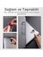 Yapışkanlı 2 Adet Metal Laptop Standı Notebook Yükseltici Stand Masaüstü Laptop Tutucu Stand 5