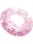 Simli Jumbo Şeffaf Deniz Simidi – 119 cm Gold Glitter Şişme Deniz Yatağı Pink 4