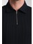 %100 Pamuk Erkek Fermuar Detaylı T-Shirt - Soft ve Basic Günlük Kullanım 3