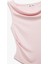 Yeni Sezon Slim Fit Degaje Yaka Asimetrik Kolsuz Viskon Bluz 5