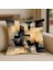 Modern Tarz Bej Desenli Kırlent Kılıfı – 43X43 Cm, Çift Taraflı, Fermuarlı, Yıkanabilir 1