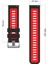 Xiaomi Amazfit Pace Krd-55 Uyumlu Kordon Tlzn - Kırmızı-Siyah 3