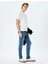 Yeni Sezon Pamuklu Düğmeli Slim Fit Jean Pantolon - Brad Jean 2