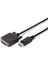 Displayport (Dp) DVI Kablosu, Dp Erkek - DVI (24+1) Erkek, 5 Metre, Kilit Mekanizmalı, AWG28, 2x Zırhlı, Dp 1.1A Uyumlu, Ul, Ce, Siyah Renk 1