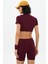 Kumo Kısa Crop Top Bordo 4