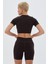 Kumo Kısa Crop Top Kahve 2