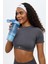 Kumo Kısa Crop Top Gri 4
