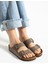 Fuga Comfort Unisex Tokalı Terlik Vizon 2