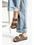 Fuga Comfort Unisex Tokalı Terlik Vizon 3
