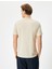 Yeni Sezon Slim Fit Tişört Bisiklet Yaka Kısa Kollu Dokulu 4