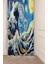 Katsushika Hokusai Büyük Dalga Deniz Okyanus Ünli Eser Desenli Dijital Baskılı (Tek Kanat) Fon Perde 1