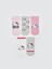 Yeni Sezon Hello Kitty Desenli Kiz Cocuk Patik Corap 5'li - S5LM75Z4 1