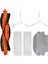 7 Parça Vacuum Mop Pro İle Uyumlu Beyaz Yan Fırçalı Ultra Set, Xiaomi Vacuum Mop P Stytj02ym Viomi V2 Viomi V2 Pro Viomi V3 Viomi Se İle Uyumlu Beyaz Yan Fırçalı Ultra Set 1